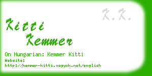 kitti kemmer business card